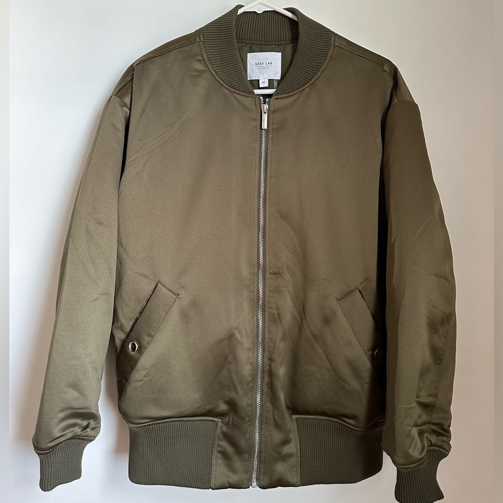 Satin Bomber Jacket